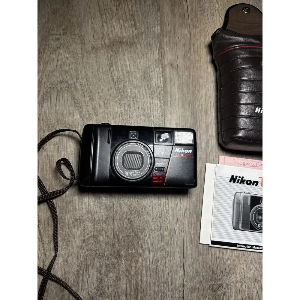 Nikon Tele Touch 300 AF Point & Shoot 35mm Film Camera 35-55mm Macro Lens
